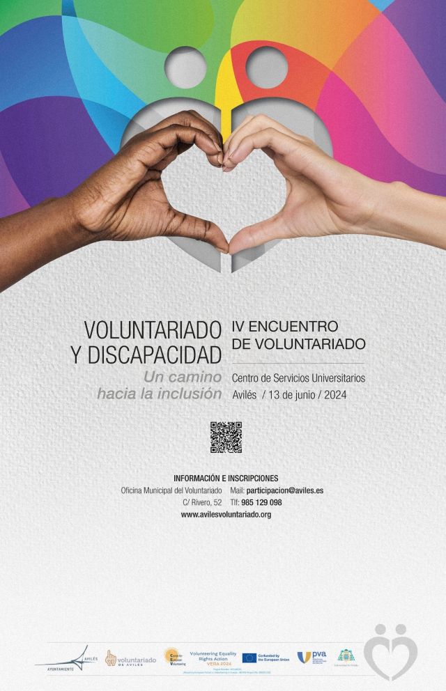 IV ENCUENTRO DE VOLUNTARIADO DE AVILÉS “Voluntariado y discapacidad. Un camino hacia la inclusión” 13 de junio de 2024