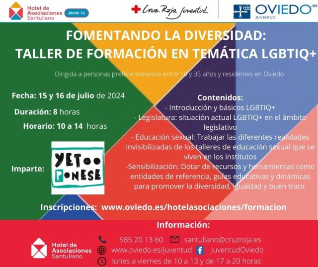  FOMENTANDO LA DIVERSIDAD: TALLER DE FORMACIÓN EN TEMÁTICA LGBTIQ+ 