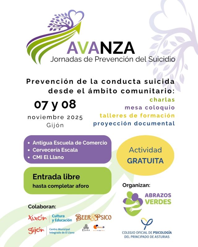 Jornadas AVANZA de prevención del suicidio desde el ámbito comunitario