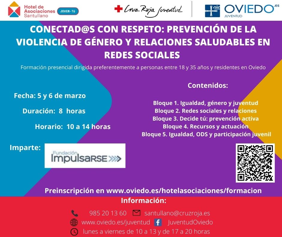 CONECTAD@S CON RESPETO: PREVENCIÓN DE LA VIOLENCIA DE GÉNERO Y RELACIONES SALUDABLES EN REDES SOCIALES (FORMACION CONTINUA SANTULLANO)