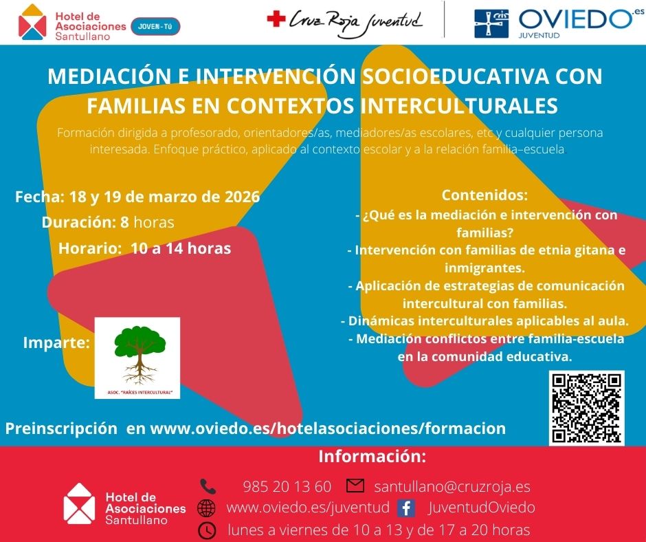 MEDIACIÓN E INTERVENCIÓN SOCIOEDUCATIVA CON FAMILIAS EN CONTEXTOS INTERCULTURALES (FORMACION SANTULLANO)