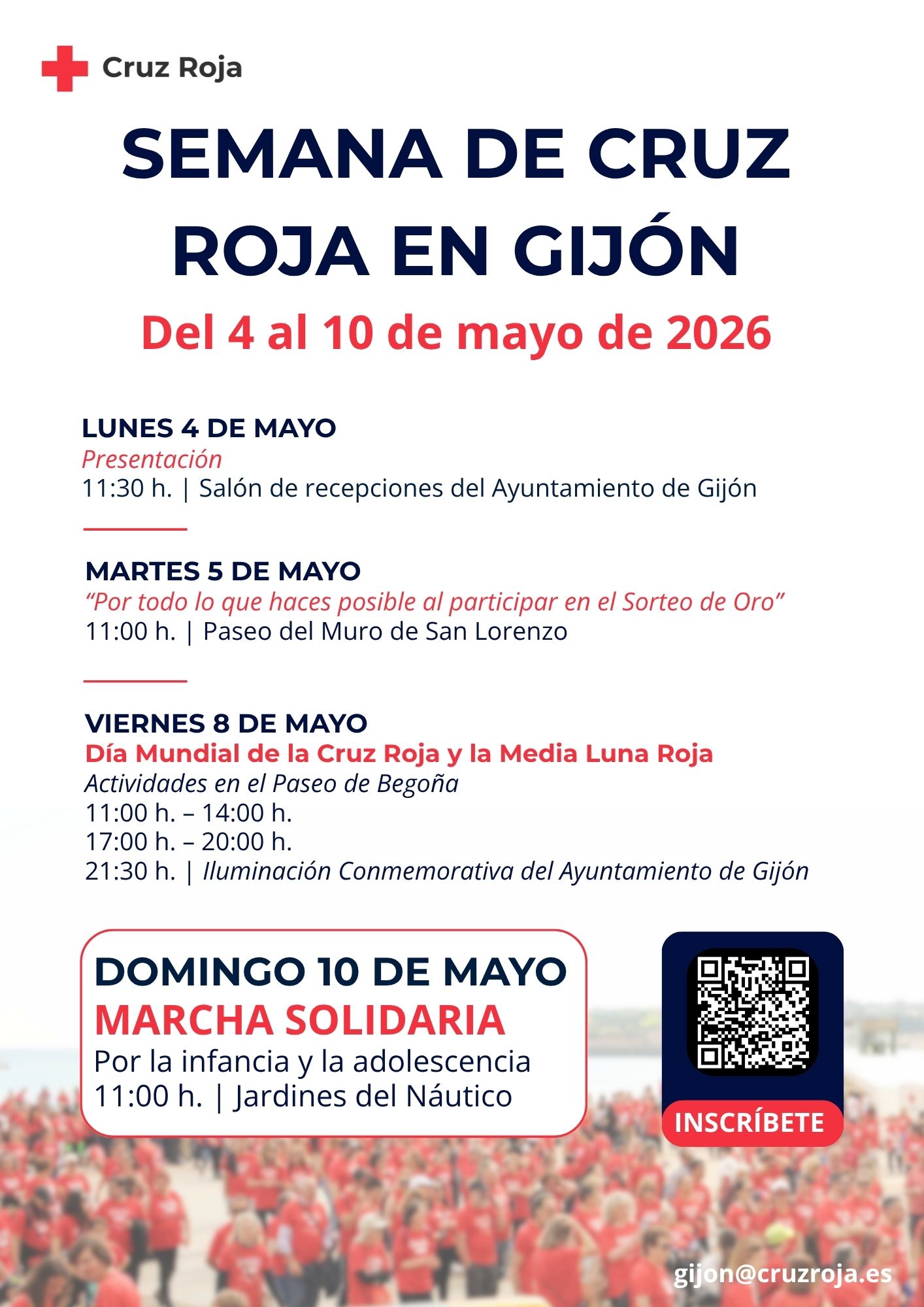 Semana y III Marcha Solidaria de Cruz Roja en Gijon