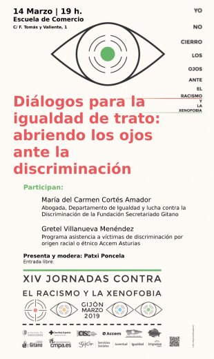 XIV Jornadas contra el racismo y la xenofobia "Yo no cierro los ojos ante el Racismo y la Xenofobia"