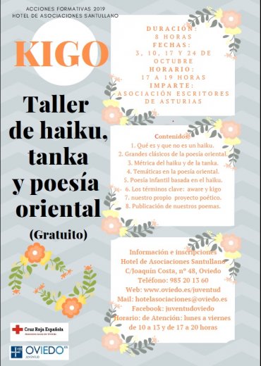 “KIGO” Taller de haiku, tanka y poesía oriental.
