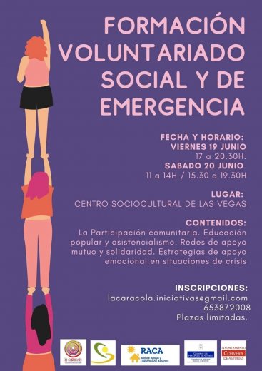 FORMACIÓN VOLUNTARIADO SOCIAL Y DE EMERGENCIA - LA CARACOLA INICIATIVAS SOCIALES