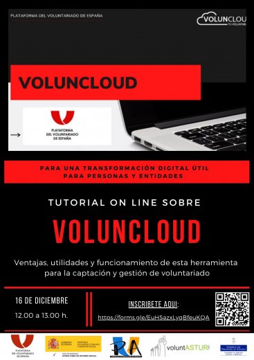 Webinar sobre la herramienta de gestión de voluntariado: Voluncloud
