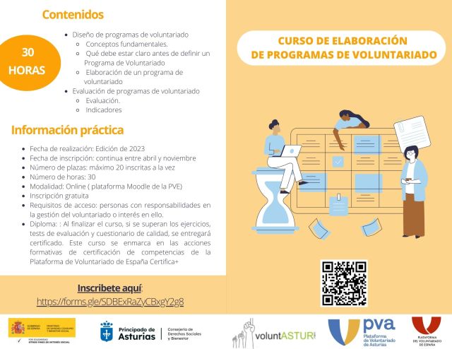 Curso de Diseño y Elaboración de Programas de Voluntariado