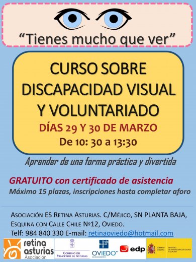 CURSO SOBRE DISCAPACIDAD VISUAL Y VOLUNTARIADO