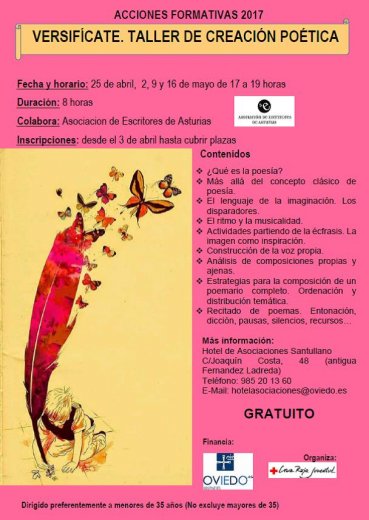 VERSIFICATE. TALLER DE CREACIÓN POETICA